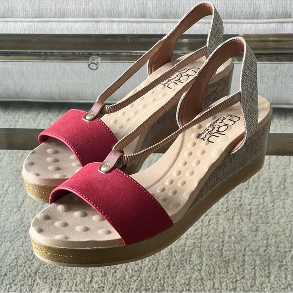 Red Slingback Sandals for Women - Picture 2 of 6